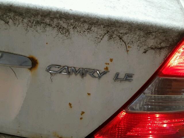 4T1BE32K93U173289 - 2003 TOYOTA CAMRY LE თეთრი ფოტო 9