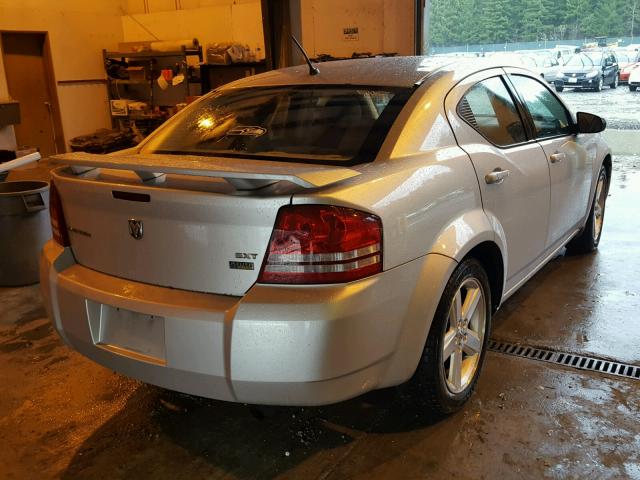 1B3LC56R38N581629 - 2008 DODGE AVENGER SX SILVER photo 4