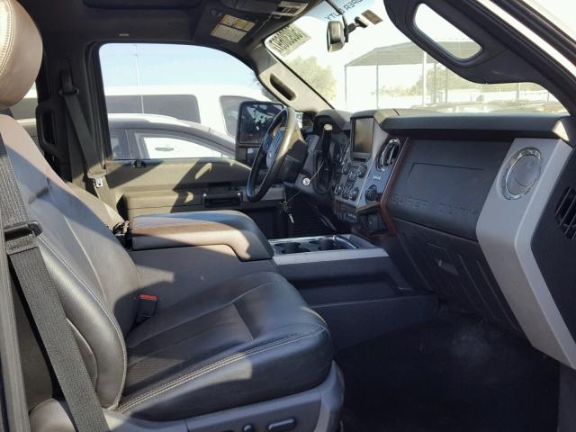 1FT7W2BT7FEA09547 - 2015 FORD F250 SUPER GRAY photo 5