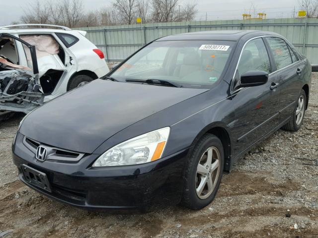 1HGCM56874A004124 - 2004 HONDA ACCORD EX BLACK photo 2