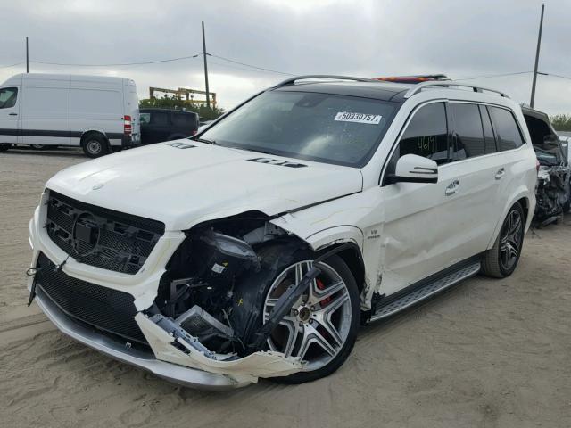 4JGDF7EE9EA412492 - 2014 MERCEDES-BENZ GL 63 AMG WHITE photo 2