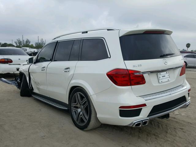 4JGDF7EE9EA412492 - 2014 MERCEDES-BENZ GL 63 AMG WHITE photo 3