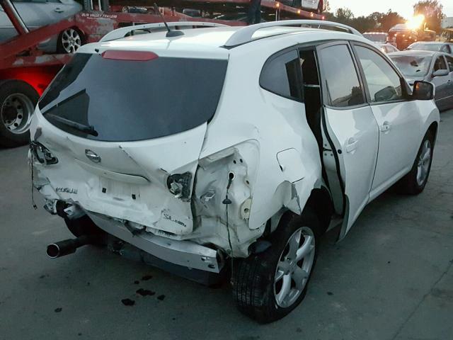 JN8AS58V78W111749 - 2008 NISSAN ROGUE S WHITE photo 4