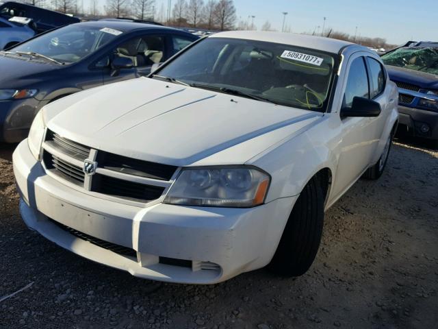 1B3LC46R88N242083 - 2008 DODGE AVENGER SE WHITE photo 2