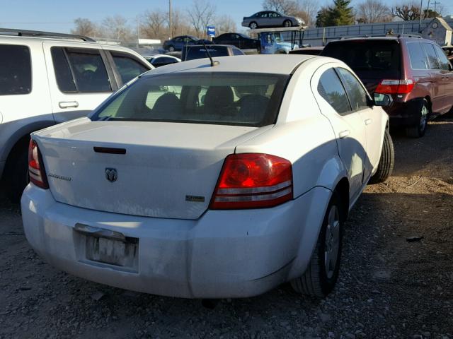 1B3LC46R88N242083 - 2008 DODGE AVENGER SE WHITE photo 4