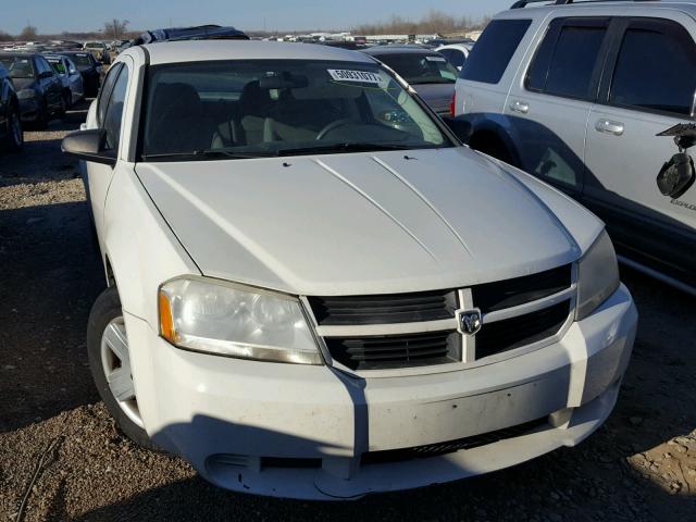 1B3LC46R88N242083 - 2008 DODGE AVENGER SE WHITE photo 9