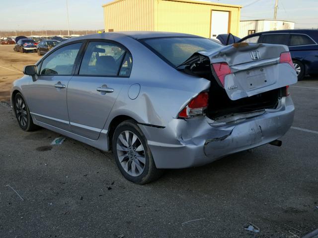 19XFA16969E010300 - 2009 HONDA CIVIC EXL SILVER photo 3