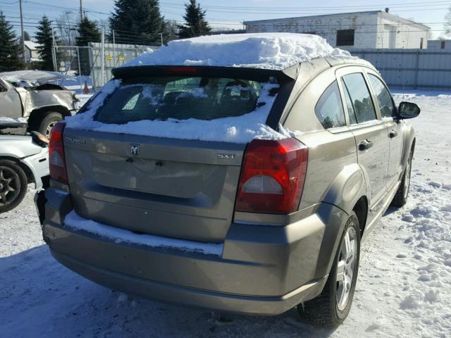 1B3HB48BX7D218669 - 2007 DODGE CALIBER SX GOLD photo 4