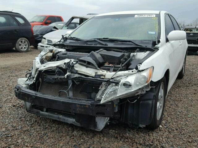 4T1BE46K19U851428 - 2009 TOYOTA CAMRY BASE WHITE photo 2