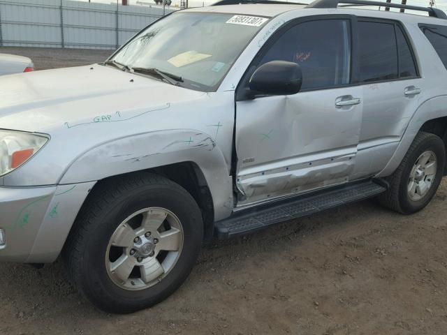 JTEZU14R850045037 - 2005 TOYOTA 4RUNNER SR SILVER photo 9