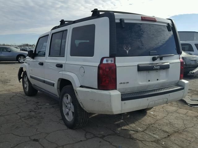 1J8HG48K26C104419 - 2006 JEEP COMMANDER WHITE photo 3