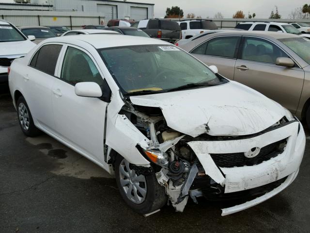 1NXBU4EE1AZ327179 - 2010 TOYOTA COROLLA BA WHITE photo 1