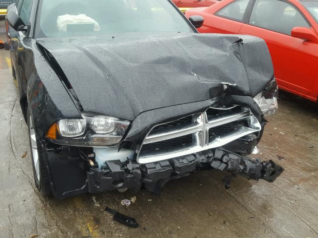 2C3CDXBG0EH212263 - 2014 DODGE CHARGER SE BLACK photo 9