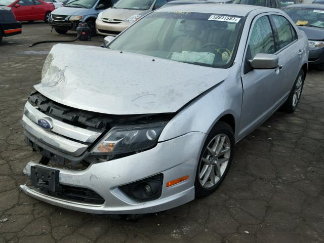 3FAHP0JA1BR299464 - 2011 FORD FUSION SEL SILVER photo 2