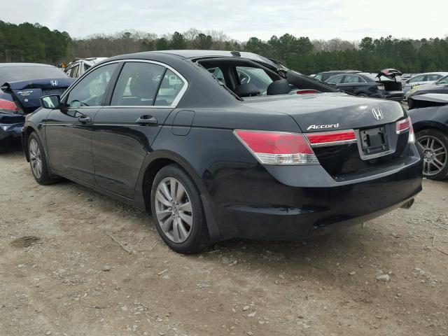 1HGCP2F81CA137062 - 2012 HONDA ACCORD EXL BLACK photo 3