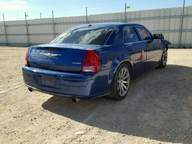 2C3KA73W59H561032 - 2009 CHRYSLER 300 SRT-8 BLUE photo 4