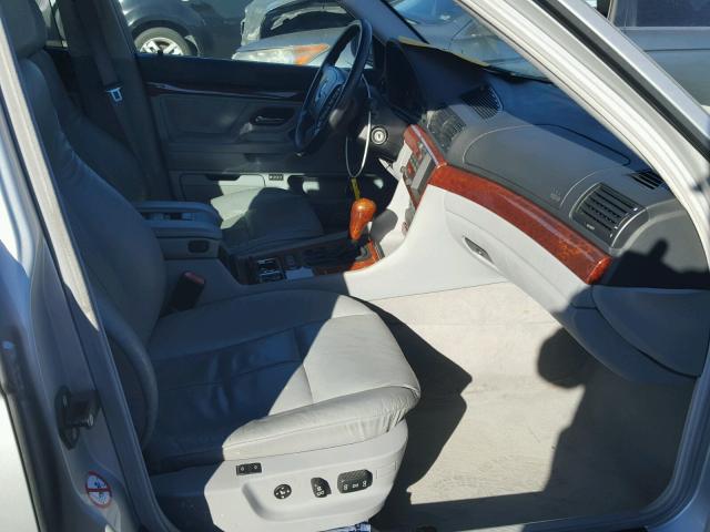 WBAGH83411DP20029 - 2001 BMW 740 IL Արծաթագույն լուսանկար 5