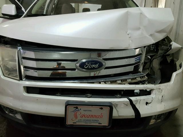 2FMDK38C19BA55396 - 2009 FORD EDGE SEL WHITE photo 7