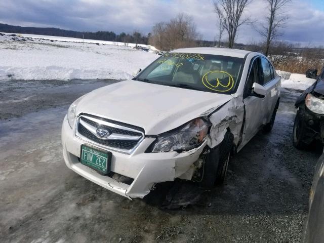 4S3BMBC64C3033269 - 2012 SUBARU LEGACY 2.5 WHITE photo 2