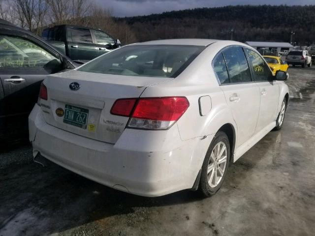 4S3BMBC64C3033269 - 2012 SUBARU LEGACY 2.5 WHITE photo 4