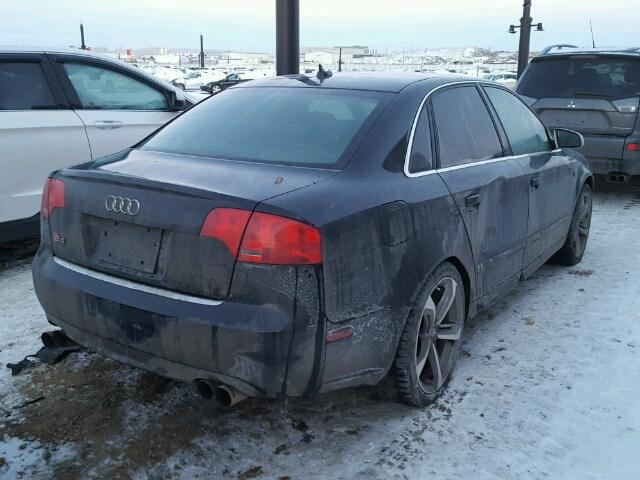 WAUGL68E28A024439 - 2008 AUDI S4 QUATTRO BLACK photo 4