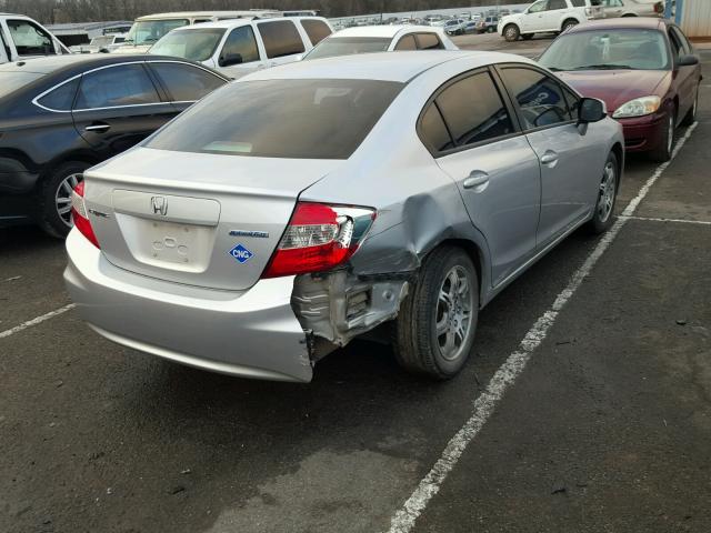 19XFB5F53CE000316 - 2012 HONDA CIVIC NATU SILVER photo 9