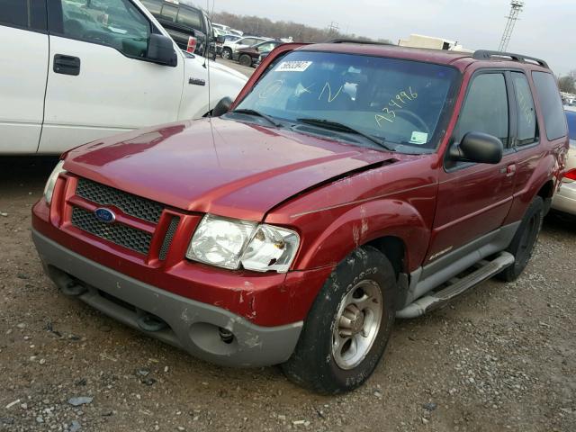1FMYU70EX1UA34996 - 2001 FORD EXPLORER S RED photo 2