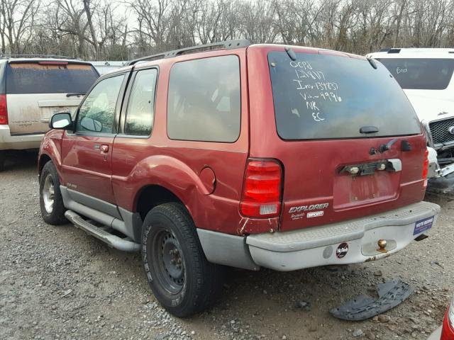 1FMYU70EX1UA34996 - 2001 FORD EXPLORER S RED photo 3