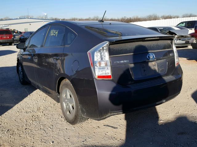 JTDKN3DU0B0294382 - 2011 TOYOTA PRIUS CHARCOAL photo 3