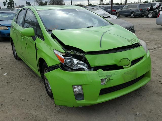 JTDKN3DU0A0068387 - 2010 TOYOTA PRIUS GREEN photo 1