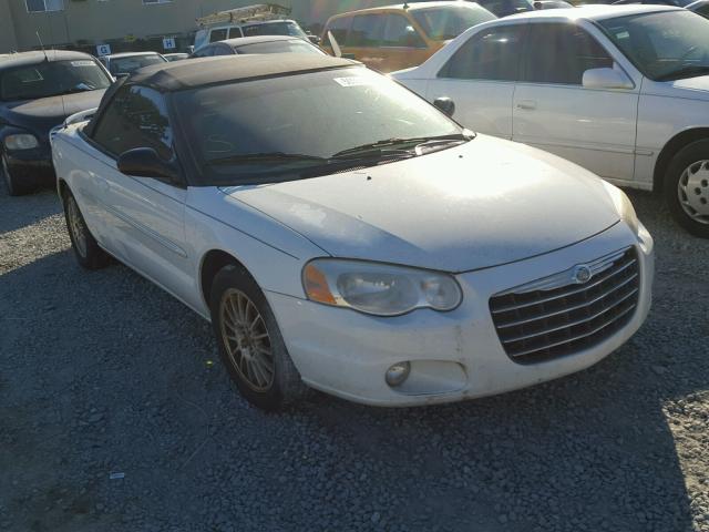 1C3EL55R74N107254 - 2004 CHRYSLER SEBRING LX WHITE photo 1