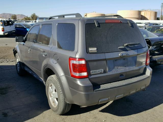 1FMCU9DG7BKB86278 - 2011 FORD ESCAPE XLT GRAY photo 3