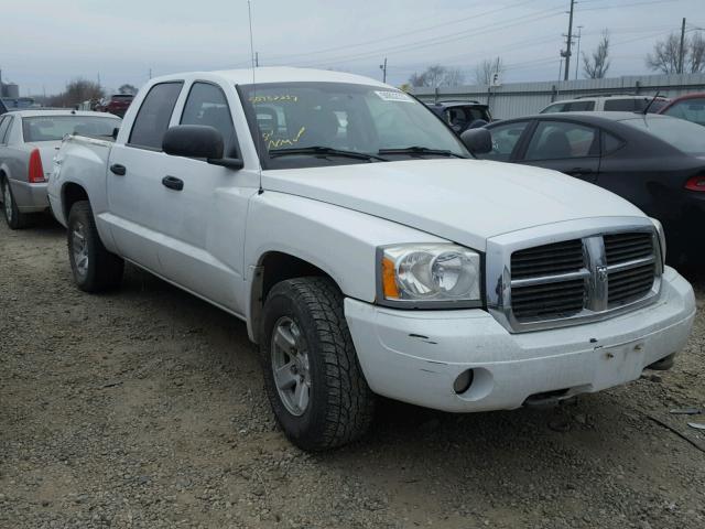 1D7HW48N86S573739 - 2006 DODGE DAKOTA QUA WHITE photo 1