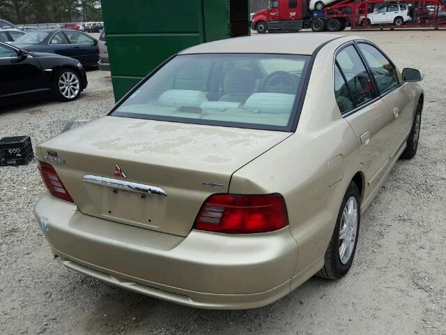 4A3AA46G71E093064 - 2001 MITSUBISHI GALANT ES TAN photo 4