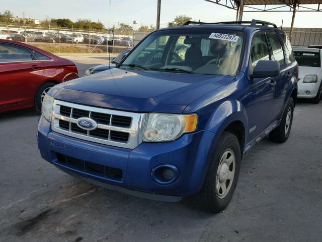 1FMCU02Z78KA92961 - 2008 FORD ESCAPE XLS BLUE photo 2