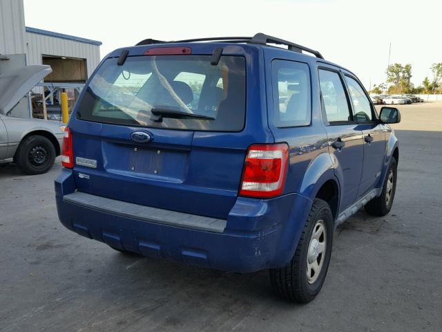 1FMCU02Z78KA92961 - 2008 FORD ESCAPE XLS BLUE photo 4