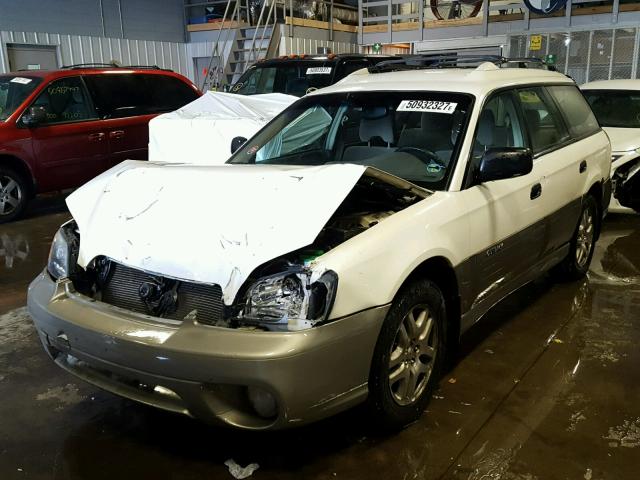 4S3BH675146604004 - 2004 SUBARU LEGACY OUT WHITE photo 2