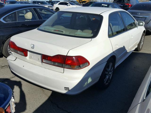 1HGCG16582A034459 - 2002 HONDA ACCORD EX WHITE photo 4