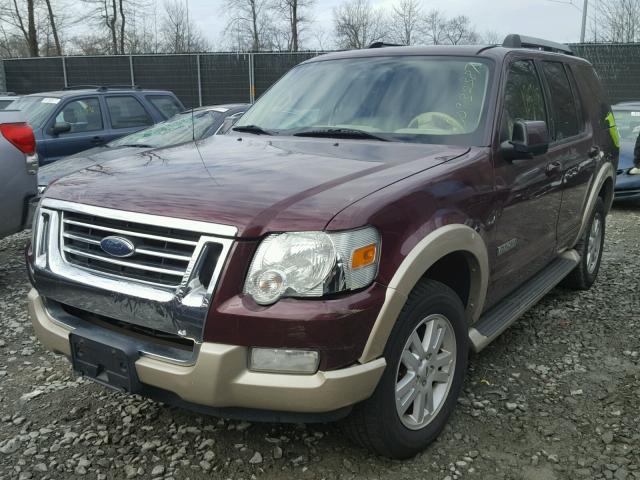 1FMEU64EX6UA61341 - 2006 FORD EXPLORER E BURGUNDY photo 2