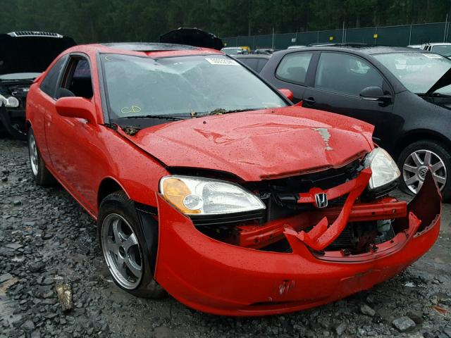 1HGEM22991L044596 - 2001 HONDA CIVIC SI RED photo 1