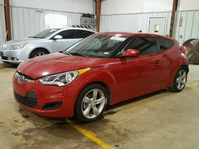 KMHTC6AD5FU239372 - 2015 HYUNDAI VELOSTER B RED photo 2