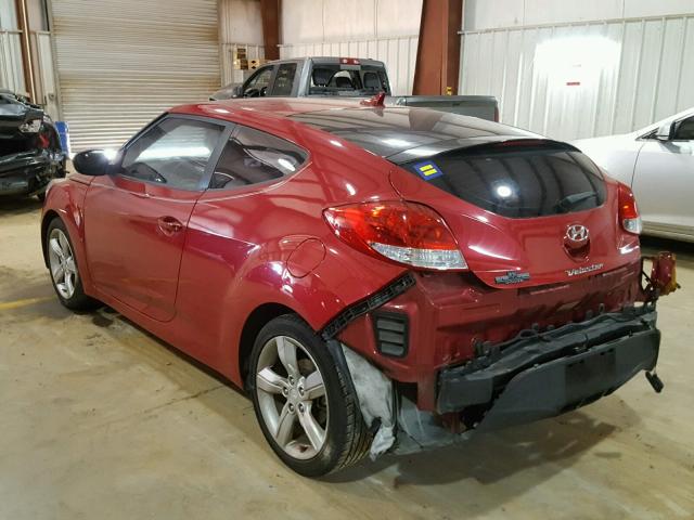 KMHTC6AD5FU239372 - 2015 HYUNDAI VELOSTER B RED photo 3