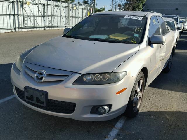 1YVHP81C275M15933 - 2007 MAZDA 6 I SILVER photo 2