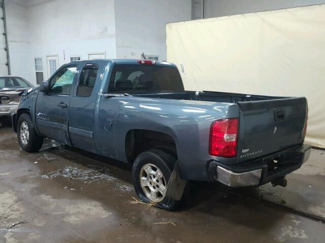 2GCEK19J371622611 - 2007 CHEVROLET SILVERADO BLUE photo 3