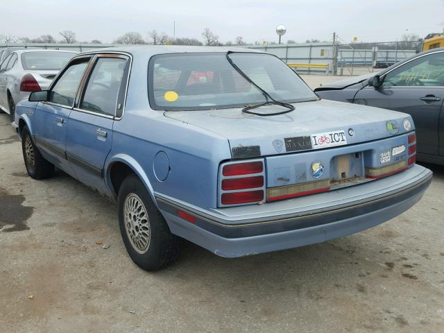 1G3AJ54N2M6345294 - 1991 OLDSMOBILE CUTLASS CI BLUE photo 3