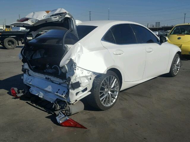 JTHBA1D2XG5026527 - 2016 LEXUS IS 200T WHITE photo 4