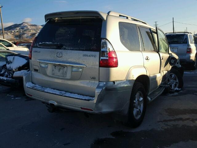 JTJBT20X440035653 - 2004 LEXUS GX 470 SILVER photo 4