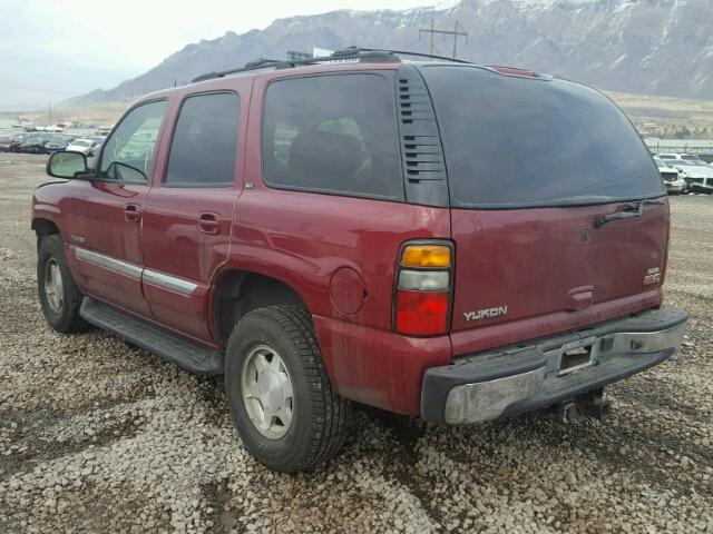 1GKEK13Z74J176175 - 2004 GMC YUKON RED photo 3