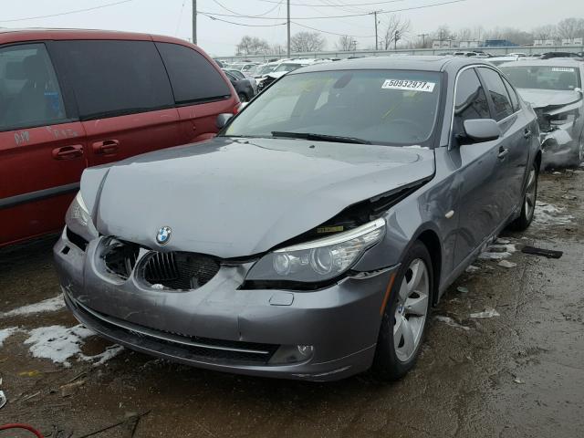 WBANU53588CT01816 - 2008 BMW 528 I GRAY photo 2