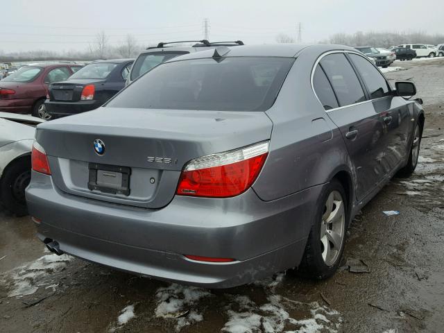 WBANU53588CT01816 - 2008 BMW 528 I GRAY photo 4